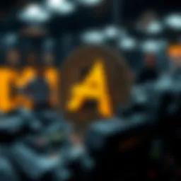 Conceptual representation of AGIX cryptocurrency