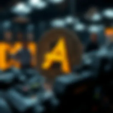 Conceptual representation of AGIX cryptocurrency