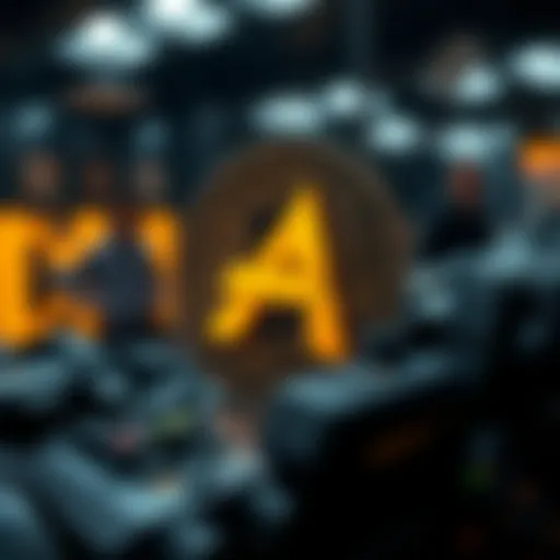 Conceptual representation of AGIX cryptocurrency