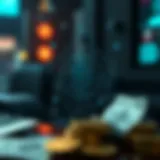 Illustration depicting the concept of anti-money laundering.