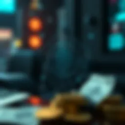 Illustration depicting the concept of anti-money laundering.