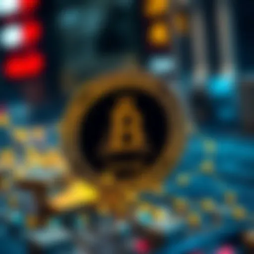 Conceptual illustration of blockchain technology and its impact on cryptocurrency