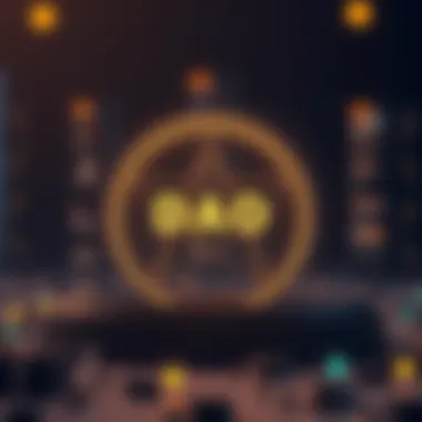 Visual representation of a decentralized autonomous organization (DAO) structure