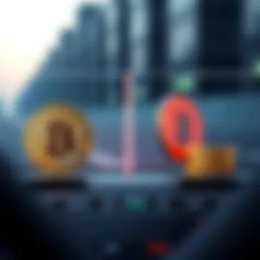 A graphical representation of transaction speed comparison between Bitcoin and Bitcoin Cash