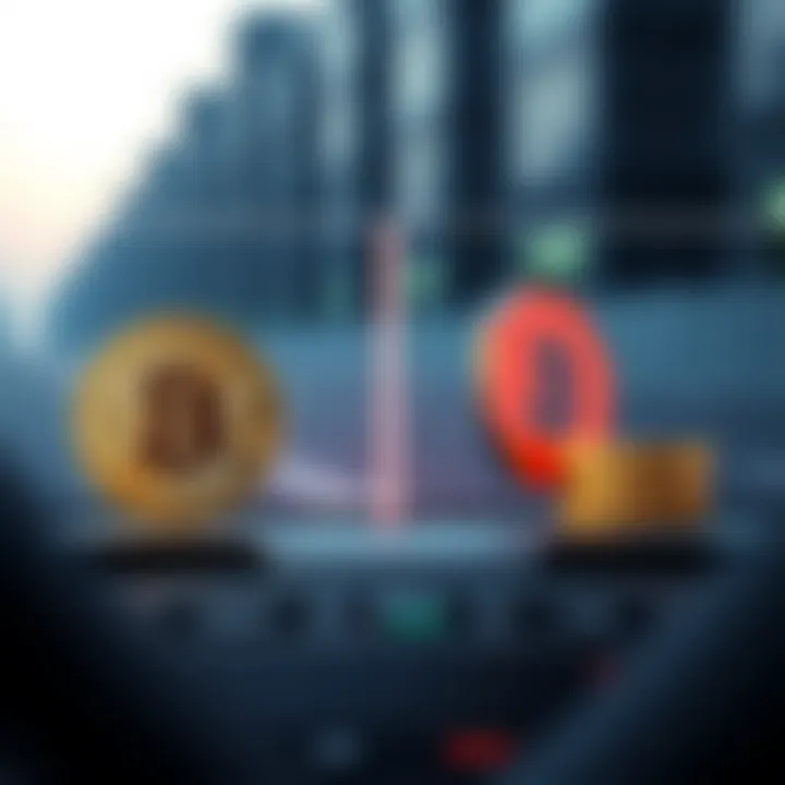 A graphical representation of transaction speed comparison between Bitcoin and Bitcoin Cash