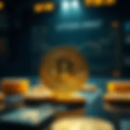 Conceptual illustration of Bitcoin dominance in the cryptocurrency market