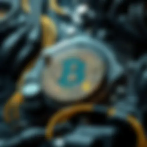 A visual representation of the Bitcoin mining process