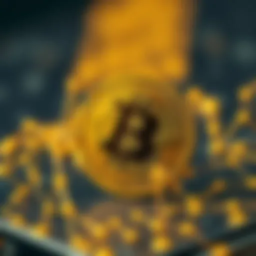 Conceptual representation of blockchain technology