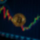 Bitcoin price chart showing volatility