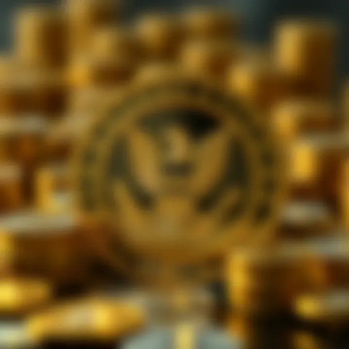 CFTC logo with cryptocurrency symbols