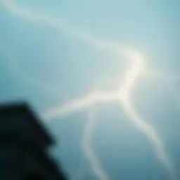 Conceptual representation of Chain Lightning technology in blockchain