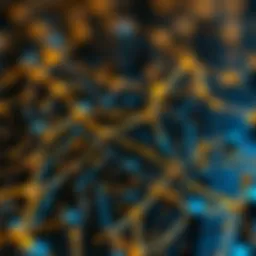 Visual representation of blockchain technology