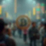 Visual representation of cryptocurrency community dynamics