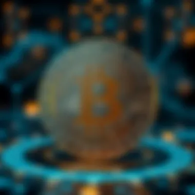 Graphical representation of cryptocurrency in the digital space