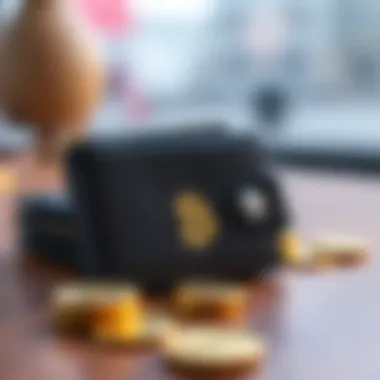 Digital wallet illustration for secure transactions