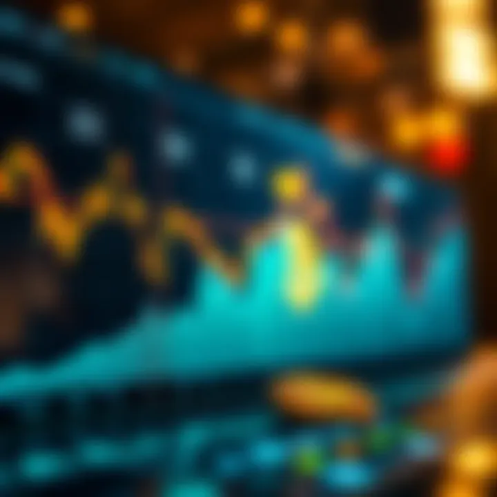 Graph showcasing cryptocurrency market impact