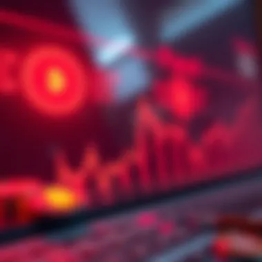 Graph illustrating cryptocurrency market trends