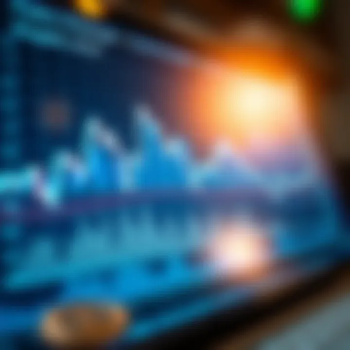 Graph depicting fluctuations in currency exchange rates