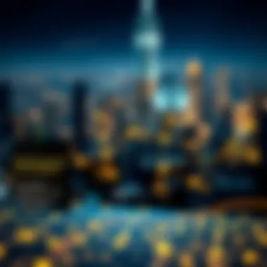 Blockchain Technology Applications An infographic showcasing blockchain technology applications