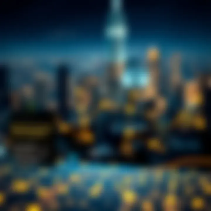 Blockchain Technology Applications An infographic showcasing blockchain technology applications