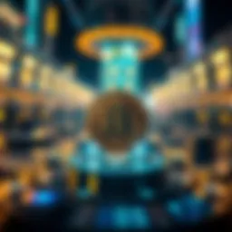 A futuristic representation of cryptocurrency innovation