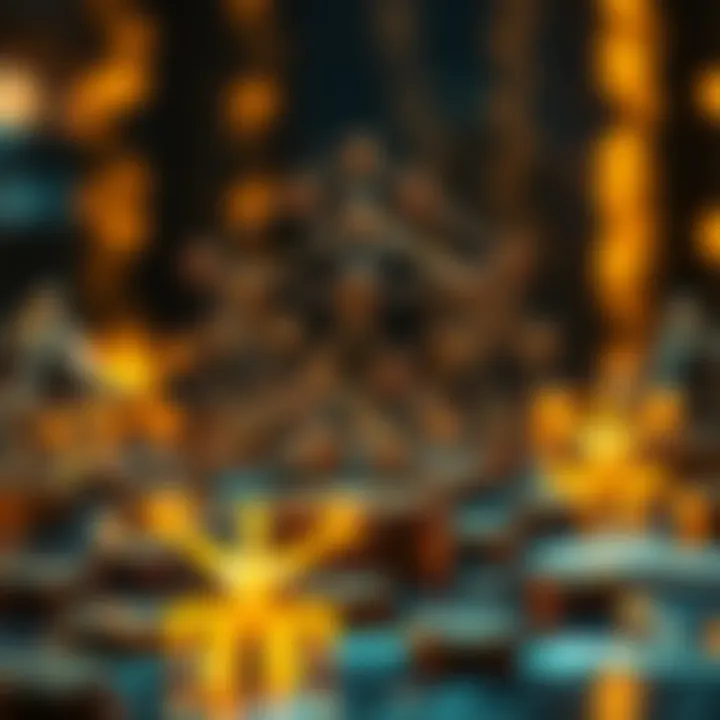 Visual representation of blockchain integration with DAO