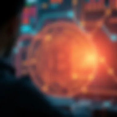 Blockchain Technology in Dapp Visual representation of blockchain technology in Dapp