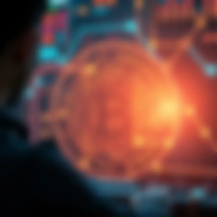 Blockchain Technology in Dapp Visual representation of blockchain technology in Dapp