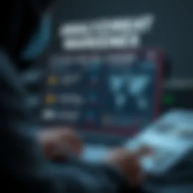 Graphic highlighting the threats associated with dark web activities