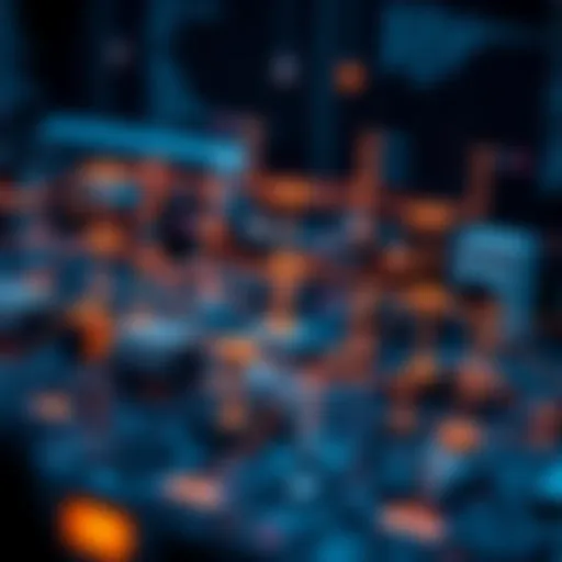 Visual representation of the dark web structure and its components