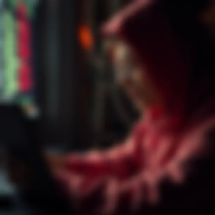 Illustration depicting user motivations for accessing the dark web