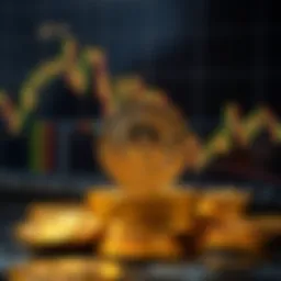 Visual representation of a cryptocurrency trading platform