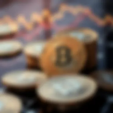 Artistic visualization of the economic implications of cryptocurrency