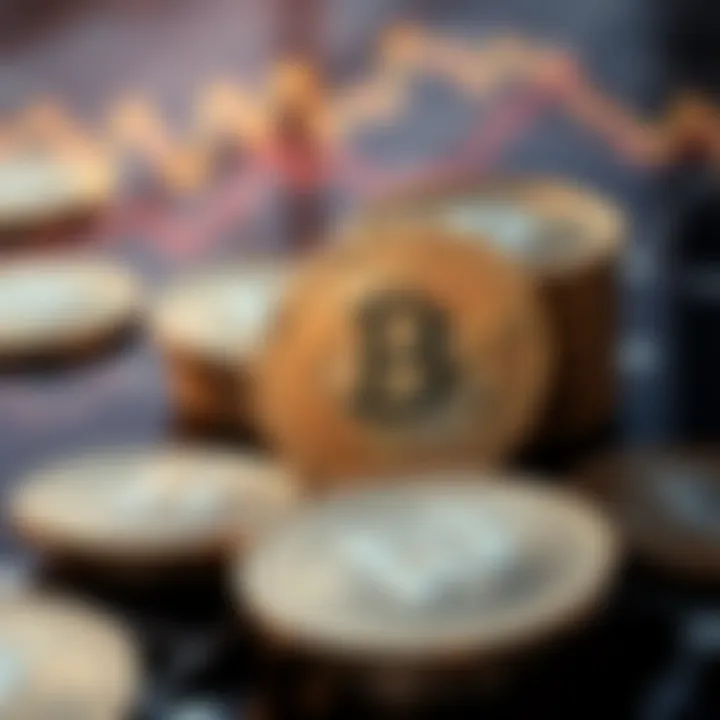 Artistic visualization of the economic implications of cryptocurrency