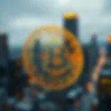 Conceptual representation of enterprise blockchain technology.