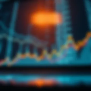 A graphical representation of fluctuating exchange rates