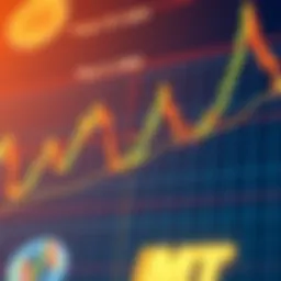 A visual representation of Fibonacci retracement levels in a cryptocurrency chart