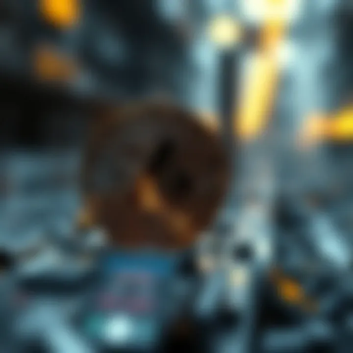 The Future of Cryptocurrency with Glitch Coin A conceptual visual representing the future of cryptocurrency with glitch coin