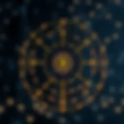 An intricate diagram showcasing the architecture of graph neural networks