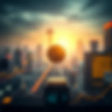 Visual representation of market impacts of hard forks