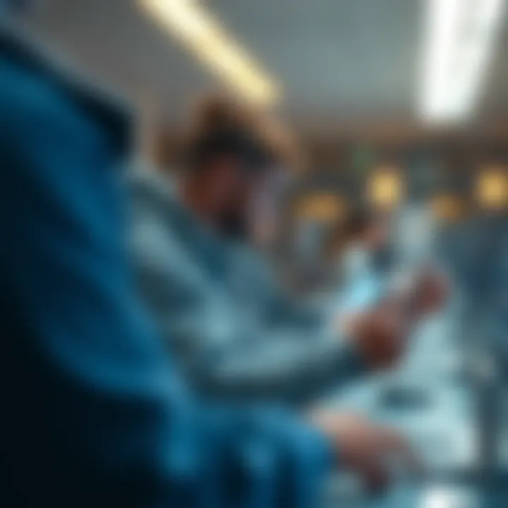 User experience illustration representing seamless interactions on Klaytn