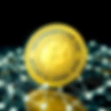 Blockchain Support for KretaCoin Graphical illustration of blockchain technology supporting KretaCoin