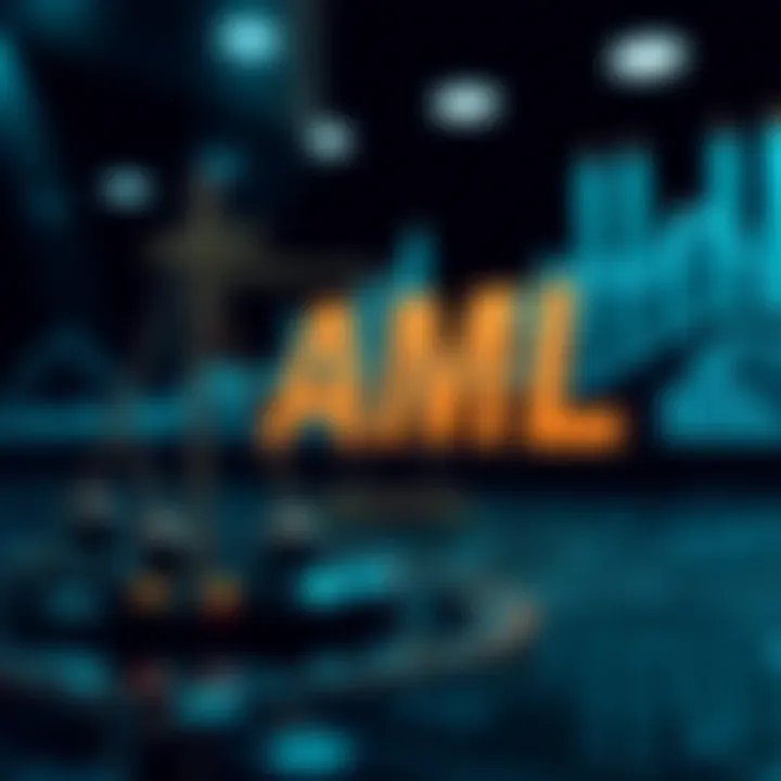 Visualization of legal regulations surrounding money laundering prevention.