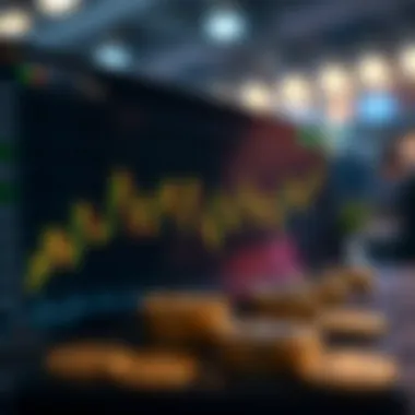 A market analysis chart for emerging cryptocurrencies