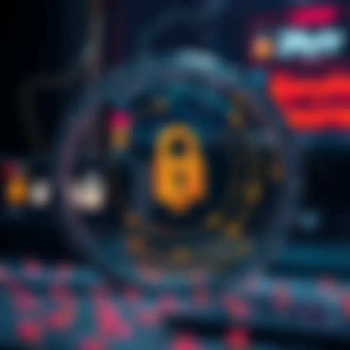 Security features of Lobstr platform with encryption visuals