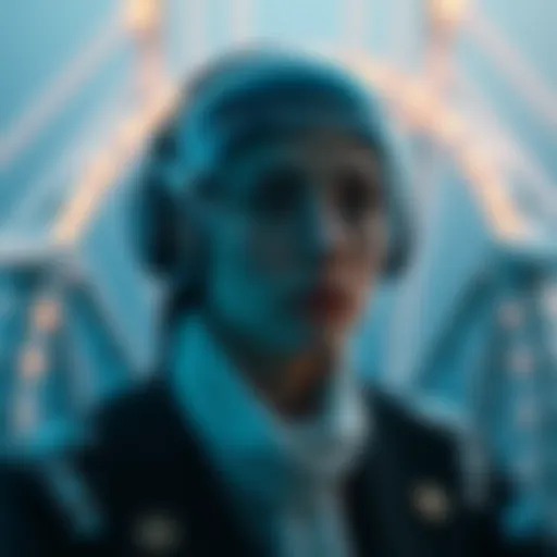 Futuristic representation of the metaverse concept