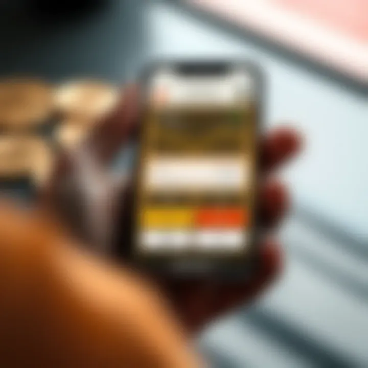 A smartphone app demonstrating currency conversion