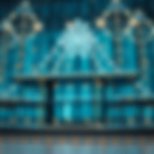 Visual representation of multi-chain technology architecture