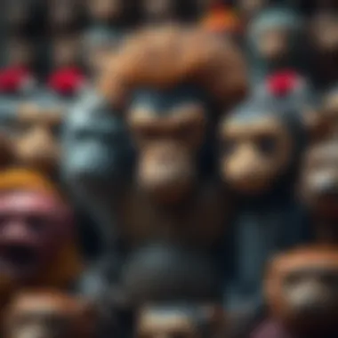 Diverse Ape Collection Highlights Ape collection showcasing unique digital art