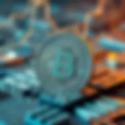 A conceptual representation of Proof of Work mechanism illustrating computational effort